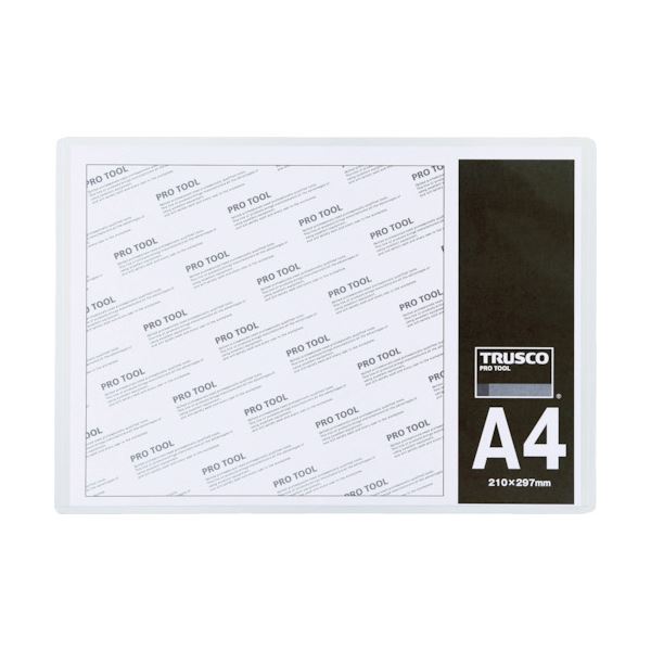 (まとめ) TRUSCO 厚口カードケース A3THCCH-A3 1枚 【×30セット】