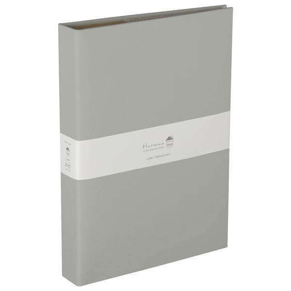 （まとめ） ハルマー ポケットアルバム A-HR3P-101-N グレー【×3セット】