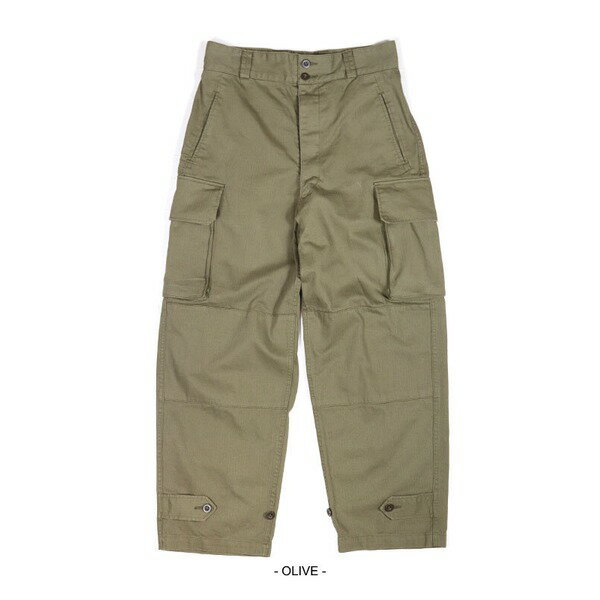 フランス軍 M47フィールドパンツ 後期型カーゴパンツレプリカ オリーブ 24（86cm）(4)