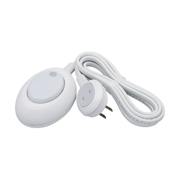 (まとめ) ELPA フットスイッチ 2mWFS-200B(W) 1個 【×5セット】