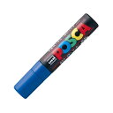 (まとめ) 三菱鉛筆 水性マーカー ポスカ 極太角芯 青 PC17K.33 1本 【×30セット】