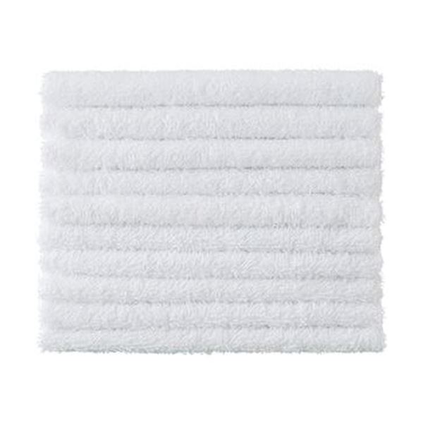 （まとめ）おしぼりタオル ホワイト 110匁 1パック（10枚）【×20セット】