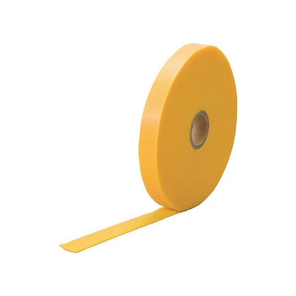 (まとめ) TRUSCO マジックケーブルロールタイ 幅15mm×長さ10m 黄 TRMGTP-15Y 1巻 【×5セット】