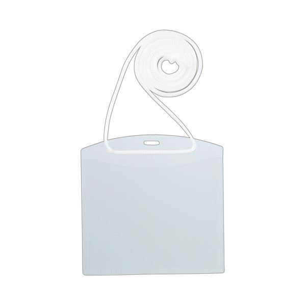 (まとめ) TANOSEE イベント用名札 スタンダードサイズ ひも付 1パック（10個） 【×30セット】