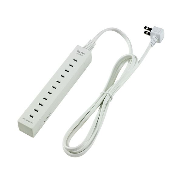 (まとめ)ELPA フリー挿し込み式スリムタップ5個口 1.5m WL-5015B(W) 1個【×3セット】