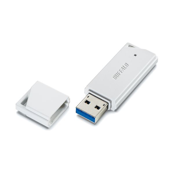 (まとめ) BUFFALO USBメモリ 16GB ホワイト RUF3-K16GB-WH【×5セット】