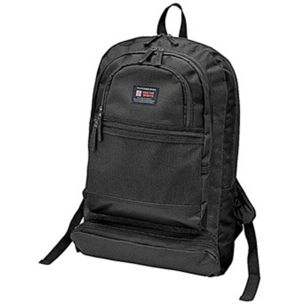 デイバック リュック 20L容量 ブラック ショルダーベルト長さ調整可 衝撃緩和用ウレタン入 デイパック アウトドア