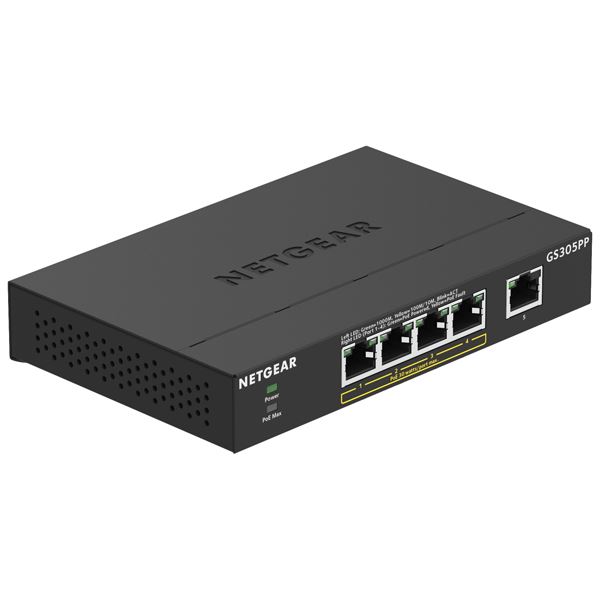 NETGEAR Inc. PoE+対応ギガビット5ポート アンマネージスイッチ GS305PP GS305PP-100JPS