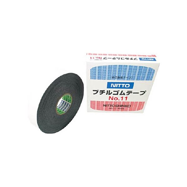 (まとめ) 日東電工 自己融着テープ No.11 0.5mm×19mm×10m クロ 11-19 1巻 【×3セット】(4)