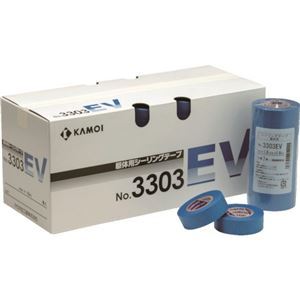 (まとめ) カモ井加工紙 マスキングテープ(躯体シーリング用) 3303EV JAN18 1パック(7巻) 【×10セット】