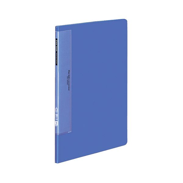 コクヨ クリヤーブック（ウェーブカットポケット・固定式）A4タテ 10ポケット 背幅10mm 青 ラ-T550B 1..
