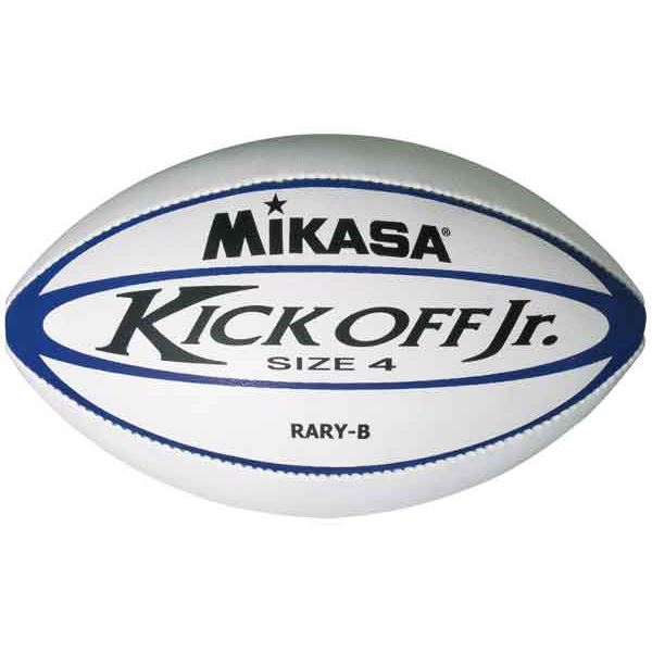 MIKASA（ミカサ）ラグビー ユースラグビーボール4号 ホワイト×ブルー 【RARYB】
