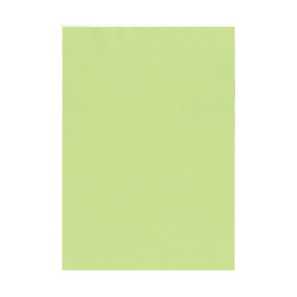 (まとめ）北越コーポレーション 紀州の色上質A3Y目 薄口 鶯 1冊(500枚)【×3セット】