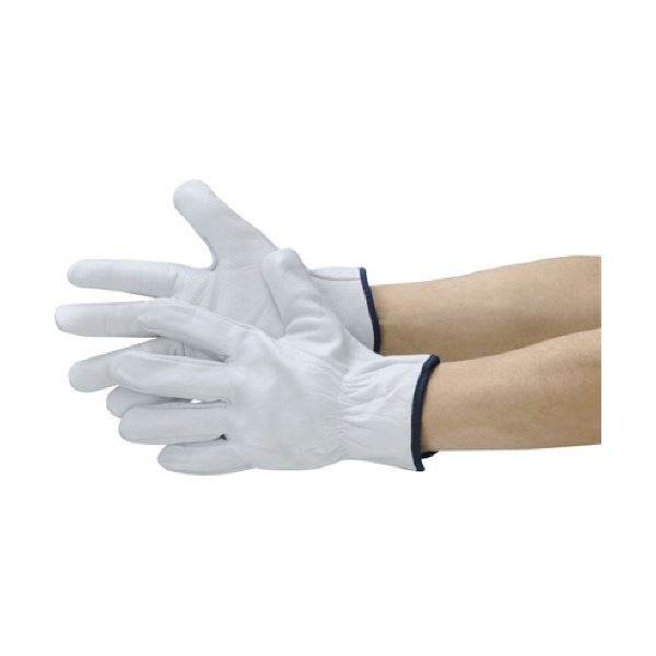 (まとめ) シモン 牛本革手袋 720P白 720PW 1双 【×5セット】