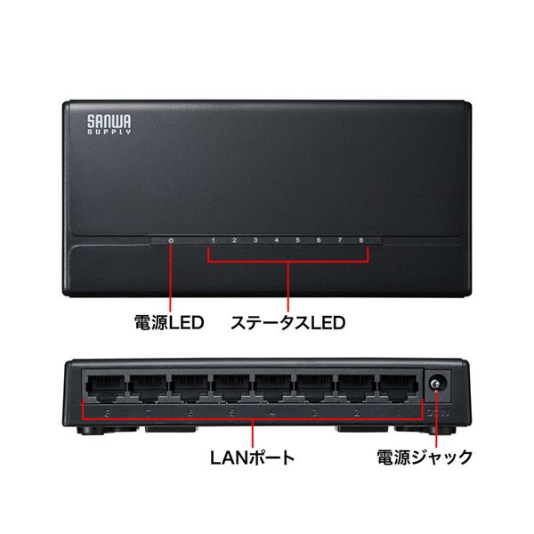 バッファロー 10/100Mbps対応スイッチングHub (5ポート) ブラック LSW4-TX-5EP/BKD LSW4-TX-5EP/BKD