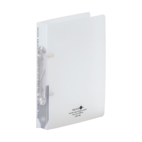 （まとめ）リヒトラブ AQUA DROPsリングファイル（ツイストリング）A5タテ 2穴 150枚収容 背幅32mm 乳..