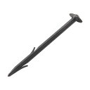 (まとめ)日本マタイ 硬質プラスチックピン 15cm 黒 HC07461 1パック(100本) 【×3セット】