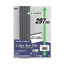 (まとめ) テージー カラーバーファイル A4タテ20枚収容 ダークグレー CBY297-11 1パック(10冊) 【×3セット】(3)