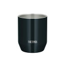 【サーモス/THERMOS】 真空断熱 ステンレス カップ 【360ml ブラック】 魔法びん構造 保温 保冷対応 〔お茶 コーヒー〕