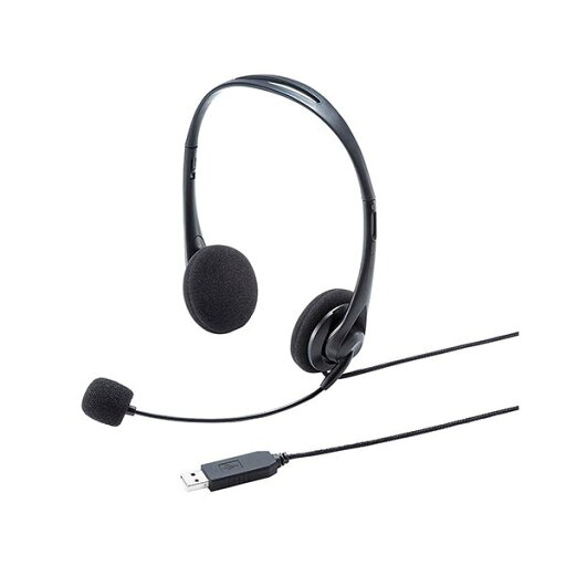 サンワサプライ USBヘッドセット MM-HSU09BK サンワサプライ USBヘッドセット MM-HSU09BK