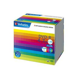 (まとめ) バーベイタム データ用DVD-R 4.7GB ワイドプリンターブル 5mmスリムケース DHR47JP20V1 1パック(20枚) 【×10セット】