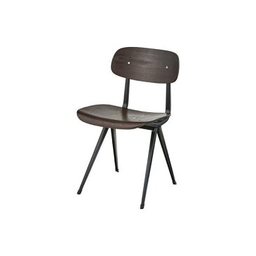 【ポイント10倍】北欧調 パーソナルチェア 2脚セット 【ブラウン】 幅46cm スチール 〔リビング ダイニング 仕事 勉強〕