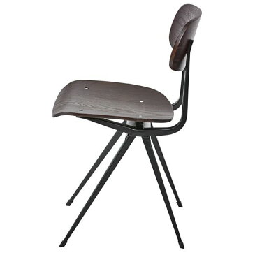 【ポイント10倍】北欧調 パーソナルチェア 2脚セット 【ブラウン】 幅46cm スチール 〔リビング ダイニング 仕事 勉強〕
