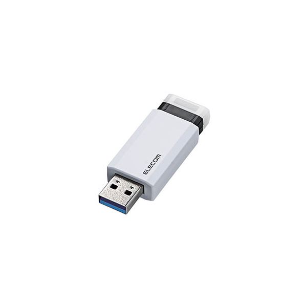 【5個セット】 エレコム USBメモリー/USB3.1(Gen1)対応/ノック式/オートリターン機能付/64GB/ホワイト MF-PKU3064GWHX5