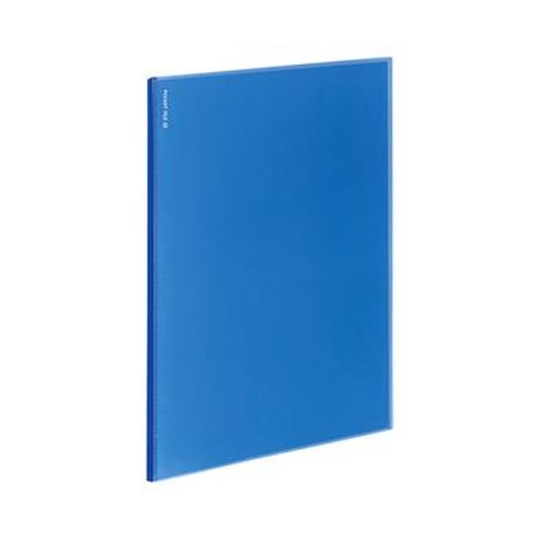 （まとめ）コクヨ ポケットファイルα（ノビータα）固定式 A4タテ 12ポケット 背幅3mm 青 ラ-NF12B 1セ..