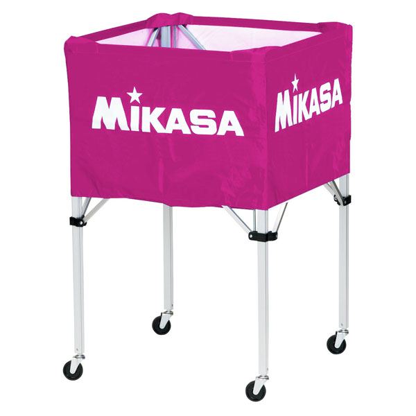 MIKASA（ミカサ）器具 ボールカゴ 箱型・大（フレーム・幕体・キャリーケース3点セット） バイオレット..