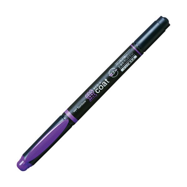 （まとめ） トンボ鉛筆 蛍コート ツインタイプむらさき WA-TC97 1本 【×50セット】