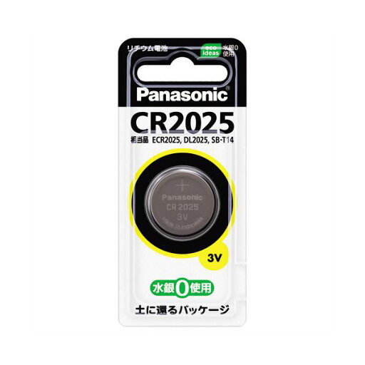 (まとめ) パナソニック コイン形リチウム電池CR2025P 1個 【×30セット】 (まとめ) パナソニック コイン形リチウム電池CR2025P 1個 【×30セット】