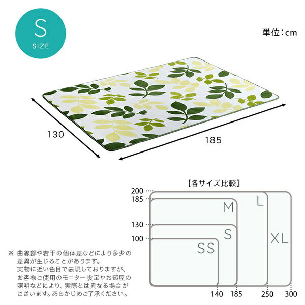 マイクロファイバー・デザインラグマット Sサイズ(約130×185cm)洗えるラグマット スモーキーベージュ【代引不可】 [3]