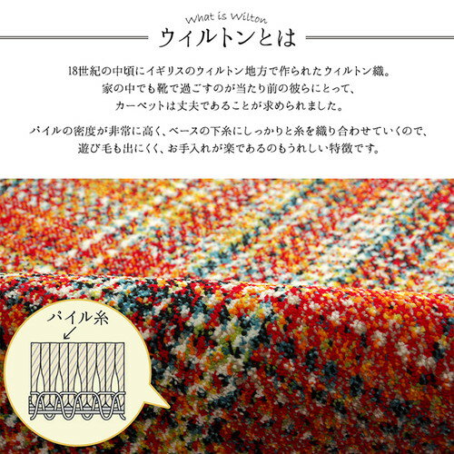 期間限定セール ポイント10倍 カーペット ラグ トルコ ウィルトン 織り 約133 190cm オレンジ 抗菌防臭 消臭 へたりにくい シンプル チェック チャンピオン Orsp Co In