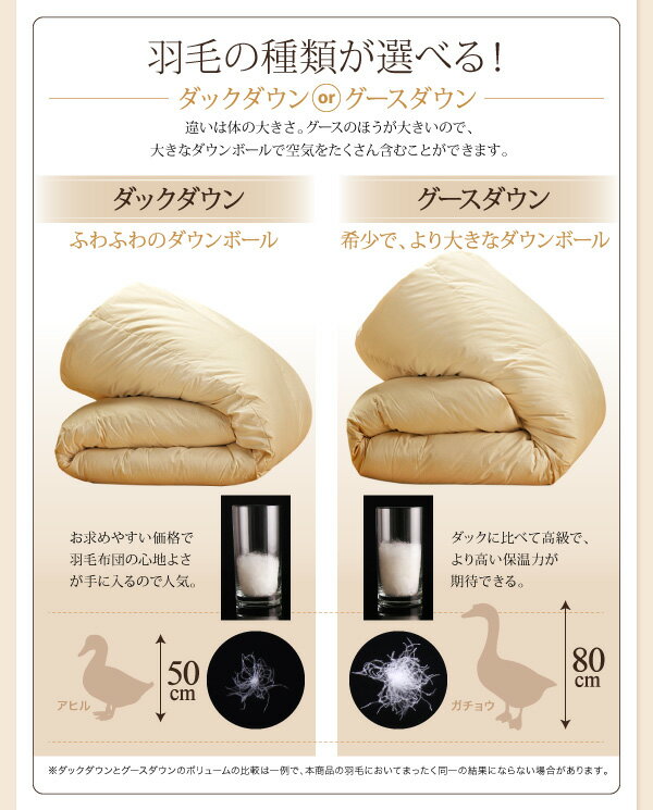 【ポイント10倍】【単品】掛け布団クイーンワインレッド9色から選べる!羽毛布団グースタイプ掛け布団