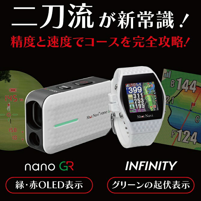 【新製品】Shot Navi nanoGR+INFINITYスペ