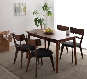 ダイニングセット（テーブル&チェア） モダンデザインダイニング 4人 5点セット(テーブル+チェア4脚) W115 組立設置付