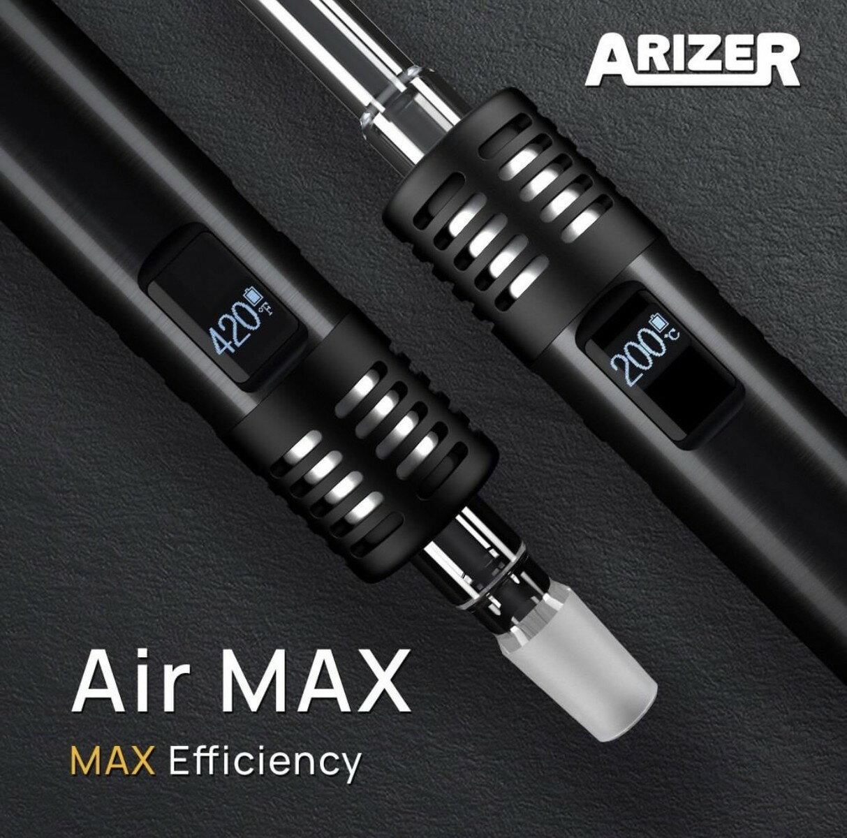 Arizer Air MAX アライザー エアー マックス ポータブル ヴェポライザー ドライハーブ用 急速加熱セラミック 60秒 USB-C 26650電池 1度単位温度調整 自動画面反転 正規品 送料無料