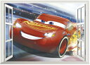 Disney Cars ディズニー カーズ ライトニングマックイーン ウインドタイプ ウォールステッカー インテリアシール 貼って 剥がせる 壁紙 壁シール