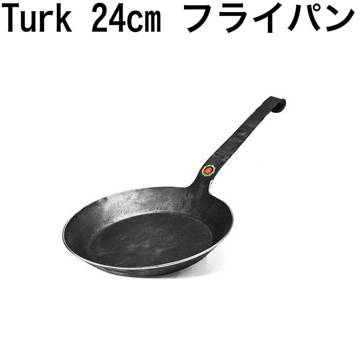 【大幅値引き】Turk 24cm ターク フライパン クラシック Classic 安心の海外正規品 直輸入 あす楽 送料無料 ドイツ クラシックフライパン 並行輸入品 IH 餃子 100年使えるフライパン 鉄製 焼き色 焦げ アウトドア ステーキ