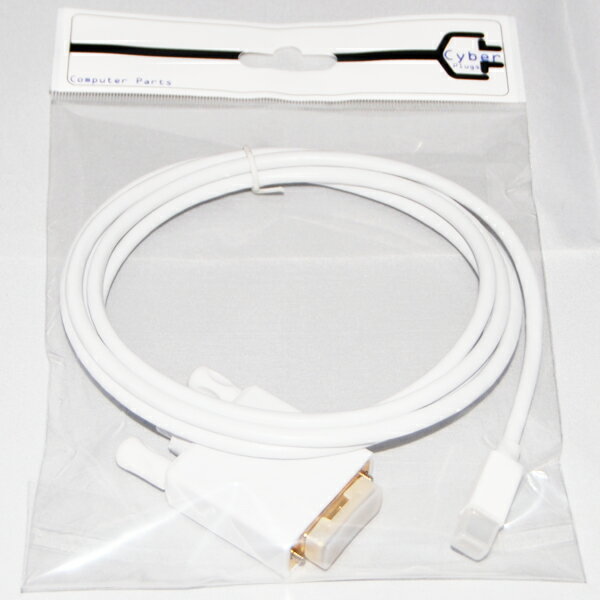 1.8m mini Displayport �� DVI�Ѵ������֥� 1.8m ����̵�� �ѥå��֥����� Cyberplugs