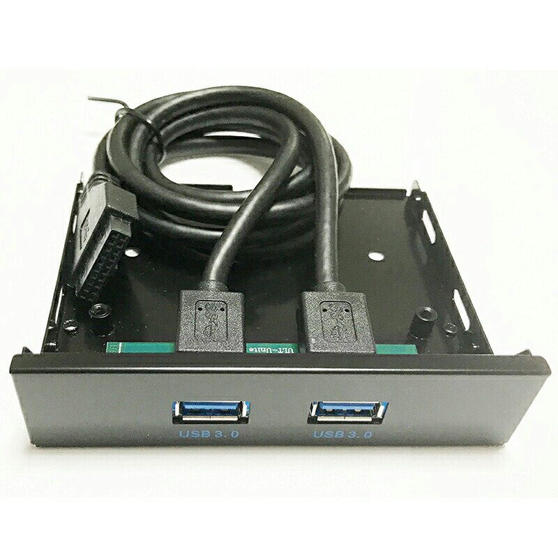 3.5 インチベイ用 USB 3.0 コネクタパネルCyberplugs