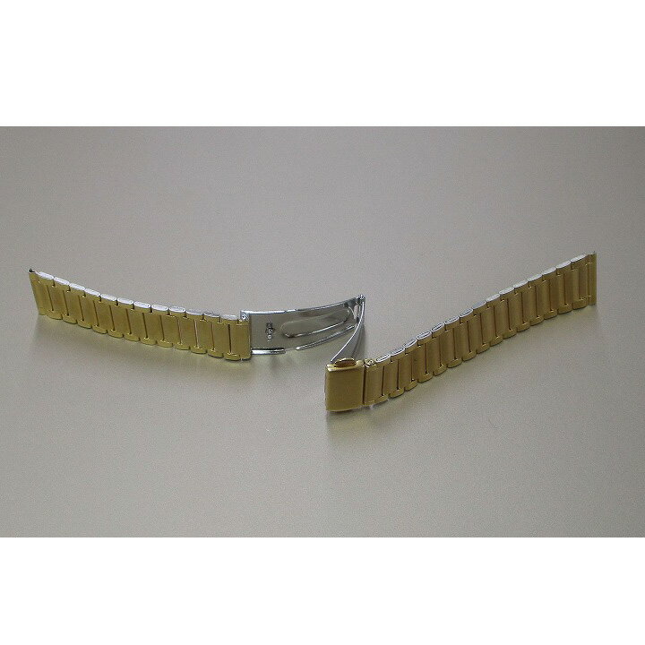 ステンレス 時計 ベルト 時計ベルト 腕時計ベルト 時計バンド 時計 バンド 腕時計バンド バンビ メタル 金属 交換ベルト ステンレスバンド メンズ ゴールド BSB4510G 18mm 19mm 20mm