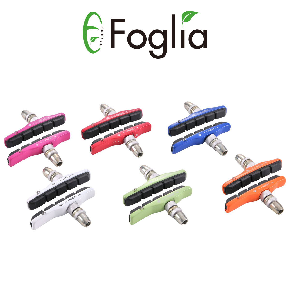 自転車用品 Foglia フォグリア カートリッジ式 Vブレーキシュー 左右セット ドレス...