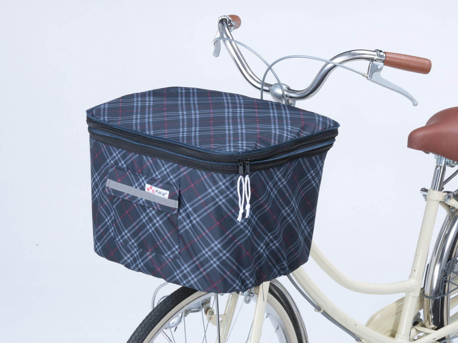 川住製作所 自転車 カゴカバー 2段式前カゴカバー サイクルカバー 雨対策 防犯対策...