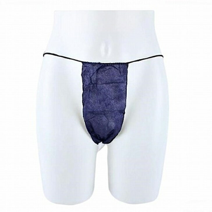 【送料無料】 ペーパーTバック 使い捨て ペーパーショーツ エステ 旅行 入院 介護 防災グッズ (ネイビ..