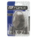 自転車 ミラー グリップエンド取付け ブラック FORCE フォース リア 後方 バックミラー