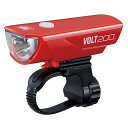 自転車 ライト 後付け 充電式 CATEYE キャットアイ VOLT200 レッド 明るい LED 防水 フロント
