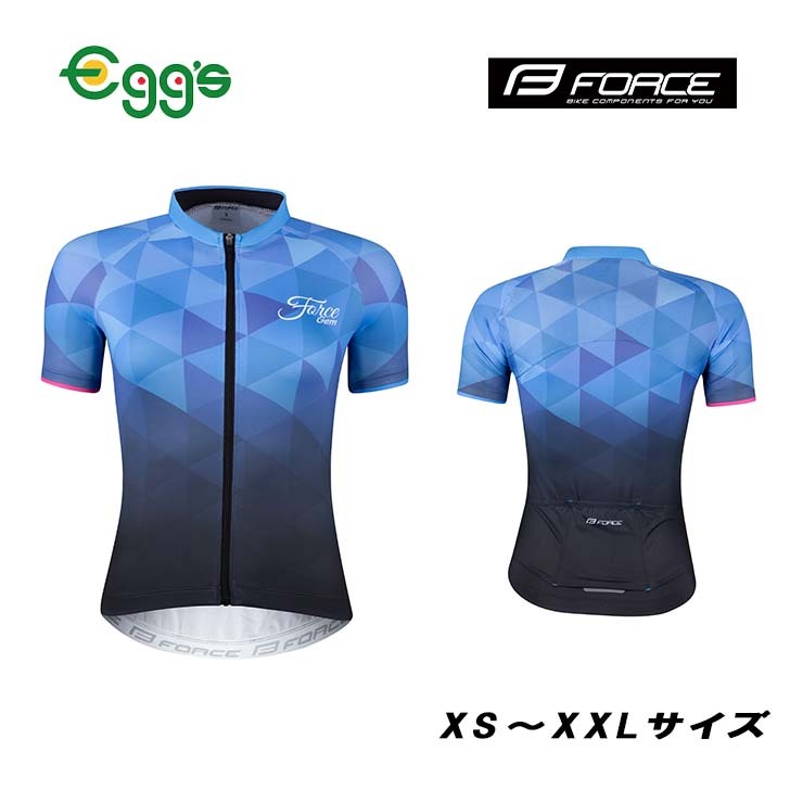 FORCE GEM short sleeve サイクルジャージ 半袖 秋 春 夏 サイクルウェア 自転車 服 スポーツバイク ロードバイク クロスバイク MTB 半袖ジャージ サイクル かっこいい かわ