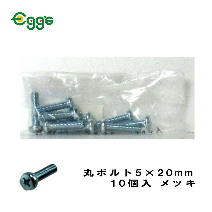 自転車 丸ボルト M5 x 20mm 10個入 M5 x 20mm シルバー 整備 修理